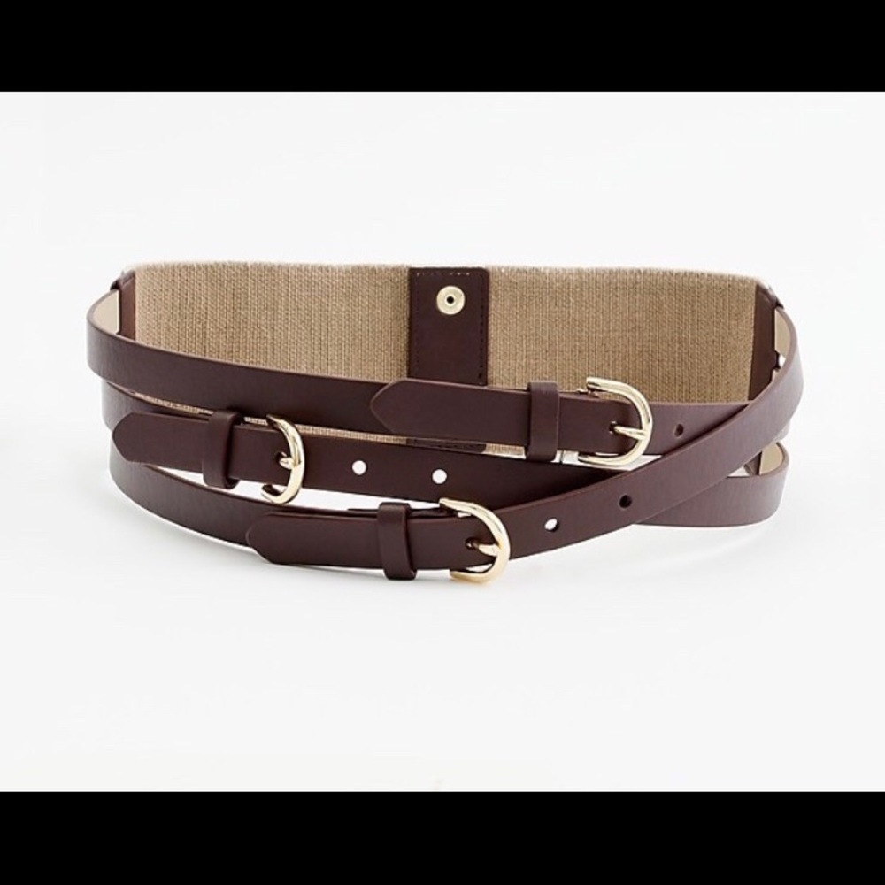 J Crew tri buckle belt